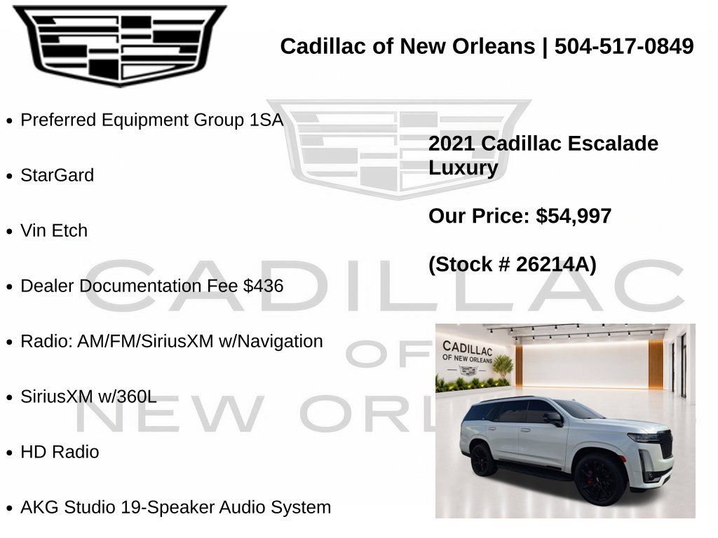 Used 2021 Cadillac Escalade Luxury AWD/4WD image 7