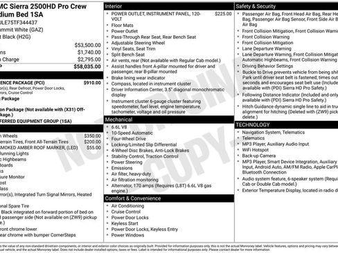 New 2026 GMC Sierra 2500 Pro w/ Convenience Package AWD/4WD image 10
