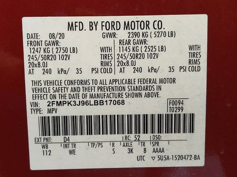 Used 2020 Ford Edge ST-Line FWD image 33