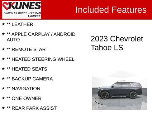 Used 2023 Chevrolet Tahoe LS w/ Driver Alert Package AWD/4WD image 3