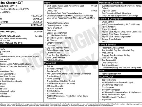 Used 2019 Dodge Charger SXT w/ Blacktop Package RWD image 29