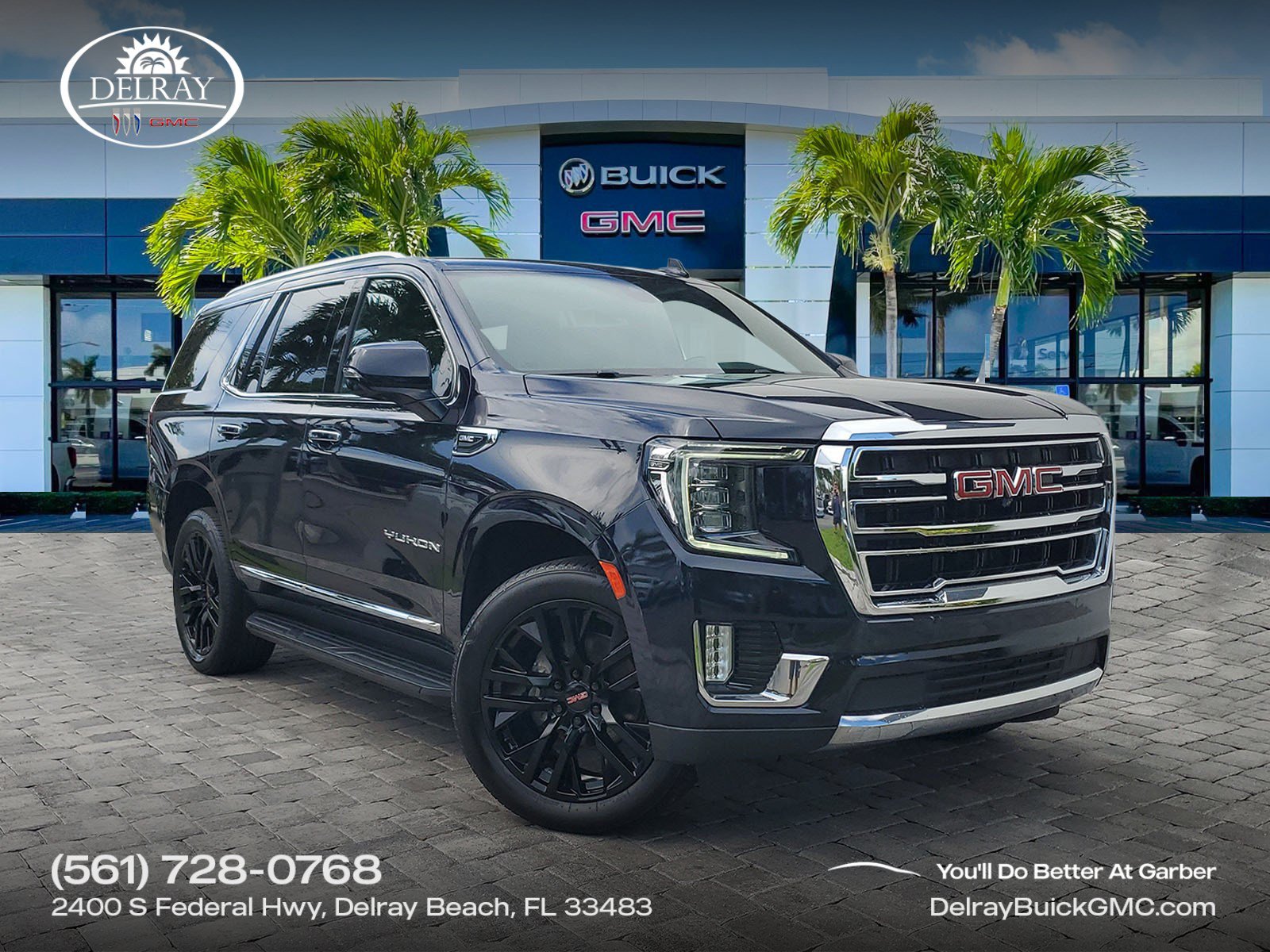Certified 2021 GMC Yukon SLT w/ Rear Media and Nav Package RWD image 1