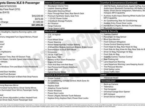 Used 2026 Toyota Sienna XLE image 15