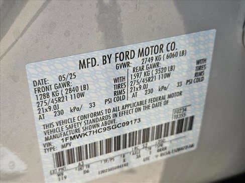 New 2025 Ford Explorer Platinum w/ Ultimate Package image 16