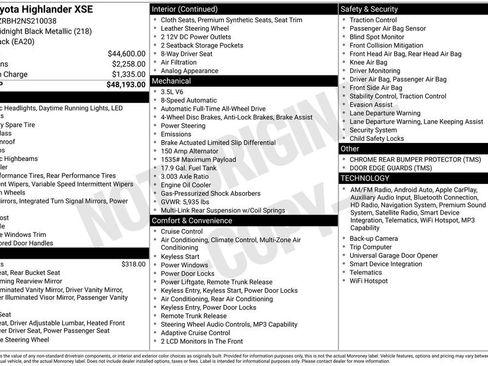 Used 2022 Toyota Highlander XSE AWD/4WD image 2