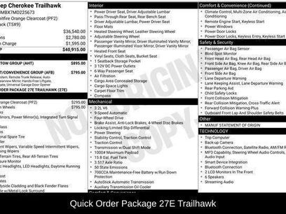 Used 2021 Jeep Cherokee Trailhawk w/ Trailer Tow Group