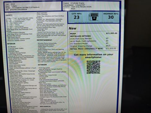 Used 2014 Subaru Crosstrek 2.0i Premium image 22