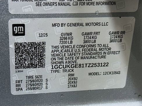 New 2026 Chevrolet Silverado 1500 LTZ w/ Technology Package image 32