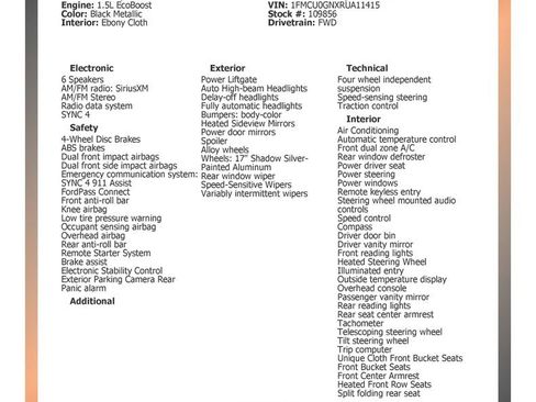 Used 2024 Ford Escape Active w/ Cold Weather Package image 32