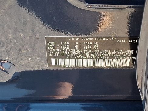 Certified 2024 Subaru Legacy Premium AWD/4WD image 27