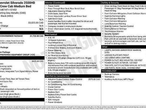 New 2026 Chevrolet Silverado 2500 Custom w/ Custom Convenience Package image 23