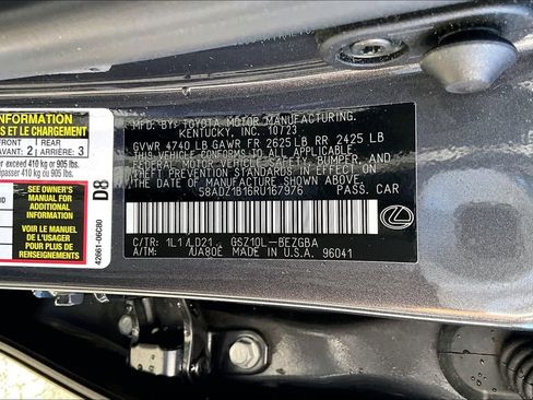 Used 2024 Lexus ES 350 w/ Premium Package image 16