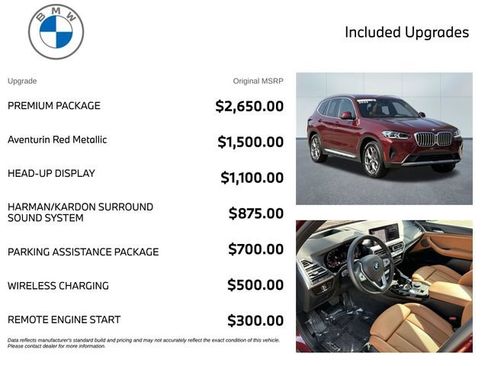 Certified 2023 BMW X3 xDrive30i w/ Premium Package AWD/4WD image 3