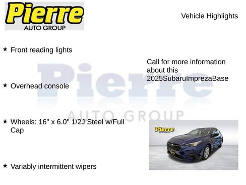 Used 2025 Subaru Impreza 2.0i AWD/4WD image 15