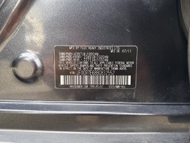 Used 2011 Subaru Impreza WRX Hatchback AWD/4WD image 15