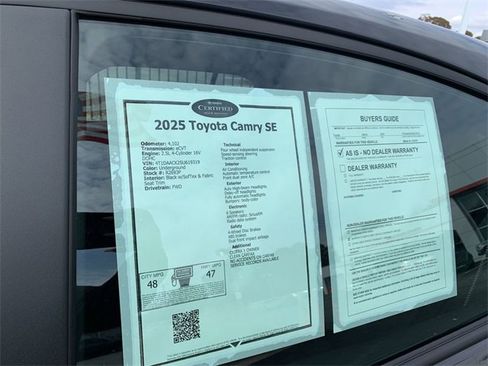 Certified 2025 Toyota Camry SE image 36