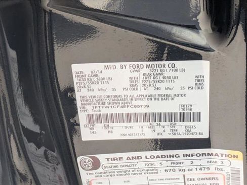Used 2014 Ford F150 Lariat w/ Equipment Group 501A Mid RWD image 17