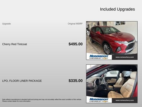 Used 2022 Chevrolet Blazer Premier w/ LPO, Floor Liner Package image 4