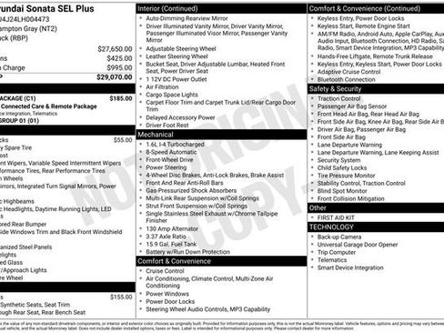 Used 2020 Hyundai Sonata SEL Plus w/ Cargo Package image 30