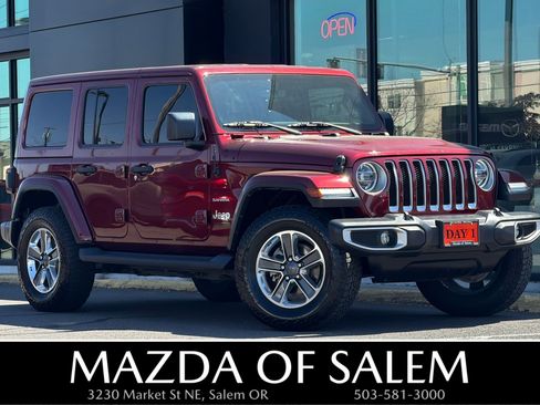 Used 2021 Jeep Wrangler Unlimited Sahara AWD/4WD image 1