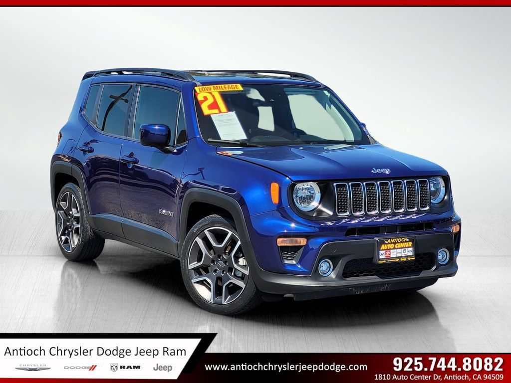 Certified 2021 Jeep Renegade Latitude w/ Sun & Sound Group FWD image 1