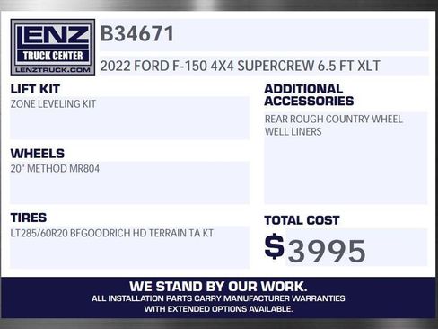 Used 2022 Ford F150 XLT w/ Equipment Group 302A High image 2