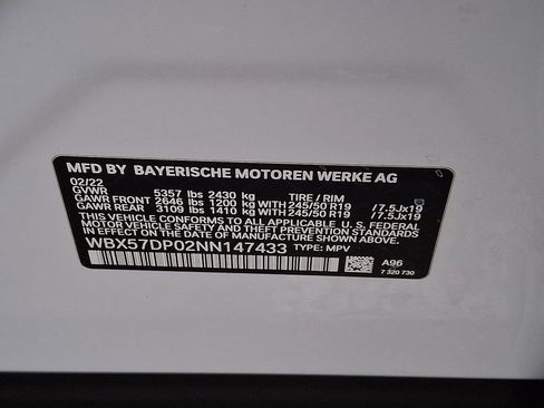 Certified 2022 BMW X3 xDrive30i w/ Convenience Package w/ZPA image 26