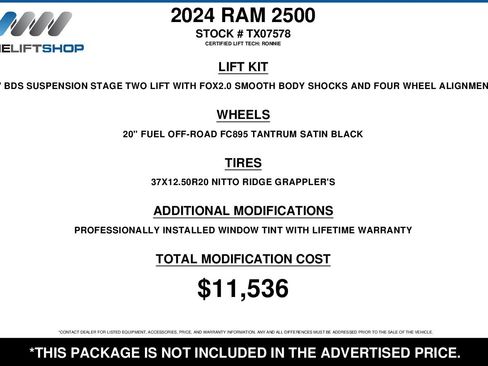 Used 2024 RAM 2500 Limited w/ Safety Group image 2