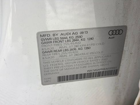 Used 2014 Audi SQ5 Prestige w/ Prestige Package AWD/4WD image 9