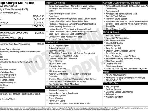 Used 2016 Dodge Charger SRT Hellcat w/ Harman/Kardon Audio Group image 7