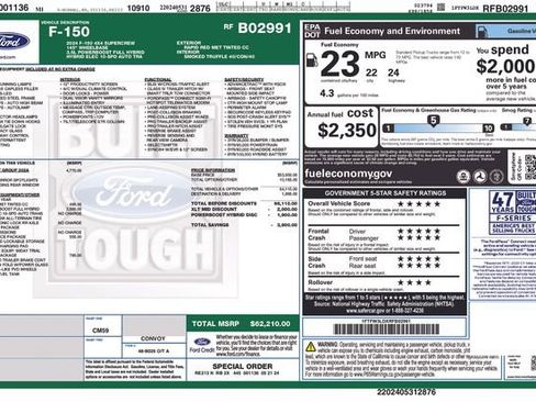 Used 2024 Ford F150 XLT w/ Equipment Group 302A MID AWD/4WD image 3