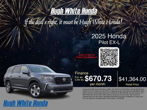 Used 2025 Honda Pilot EX-L image 3