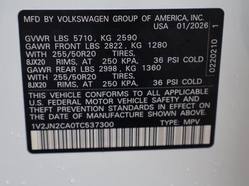 New 2026 Volkswagen Atlas SE image 27