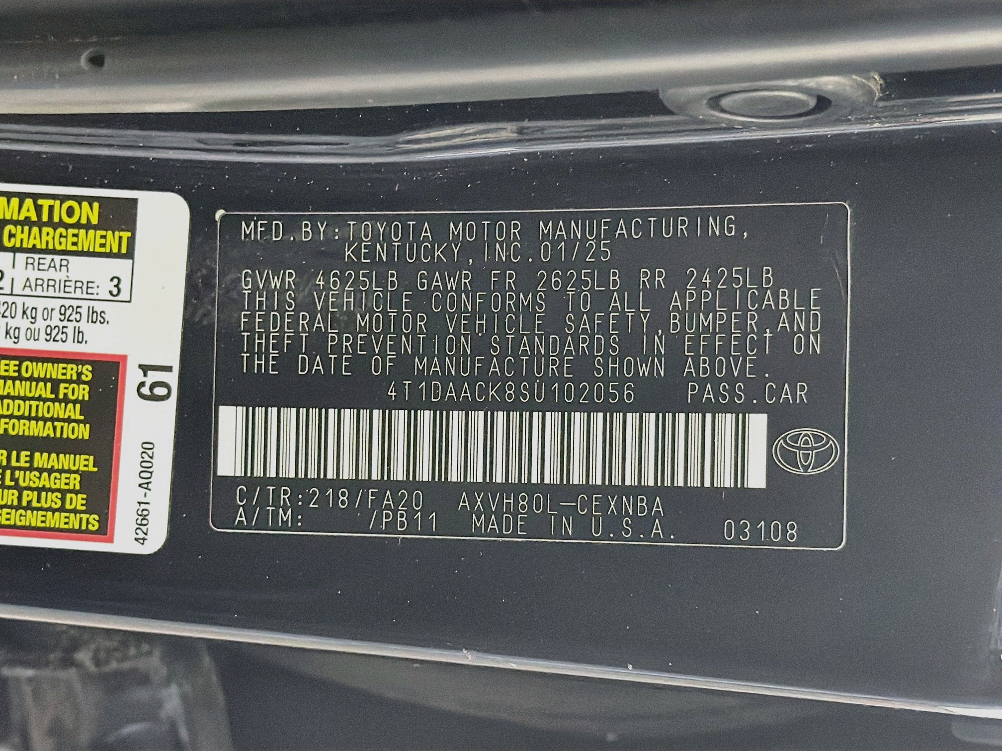 Used 2025 Toyota Camry LE FWD image 12