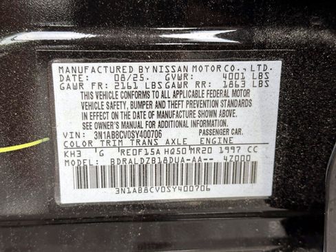 Certified 2025 Nissan Sentra SV FWD image 32