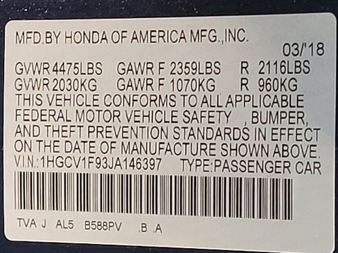 Used 2018 Honda Accord Touring image 33