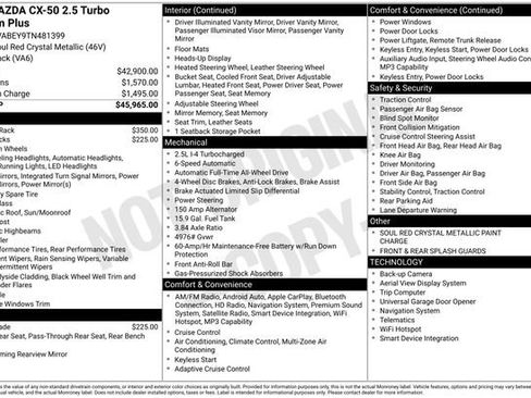 New 2026 MAZDA CX-50 2.5 Turbo w/ Premium Plus Pkg AWD/4WD image 26
