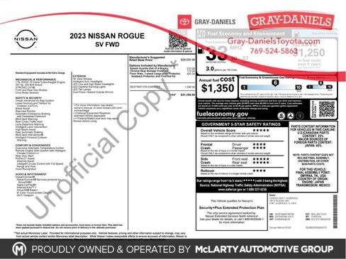 Used 2023 Nissan Rogue SV image 3