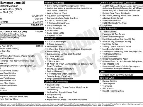 Used 2023 Volkswagen Jetta SE w/ Panoramic Sunroof Package image 17