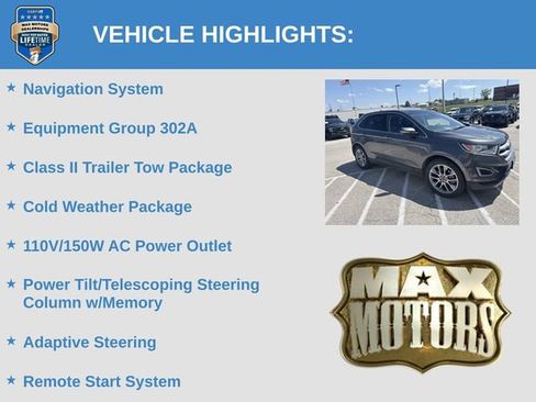 Used 2018 Ford Edge Titanium w/ Equipment Group 302A AWD/4WD image 6