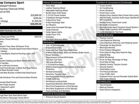 Used 2023 Jeep Compass Sport AWD/4WD image 1