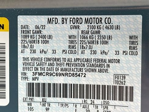 Used 2022 Ford Bronco Sport Outer Banks w/ Tech Package AWD/4WD image 31