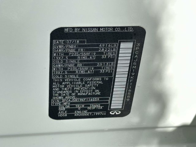 Used 2019 INFINITI QX50 Essential w/ Premium Audio Package FWD image 27