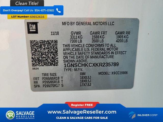 Used 2019 Chevrolet Suburban LT RWD image 17