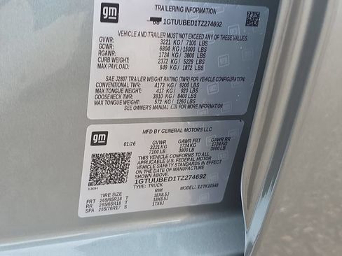 New 2026 GMC Sierra 1500 SLE AWD/4WD image 35