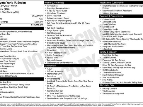Certified 2017 Toyota Yaris iA image 4