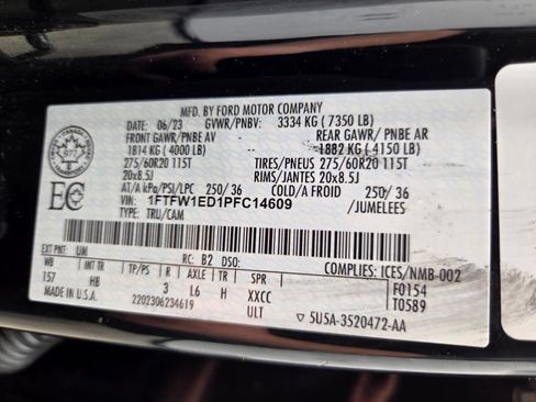 Used 2023 Ford F150 Lariat w/ Equipment Group 502A High AWD/4WD image 57