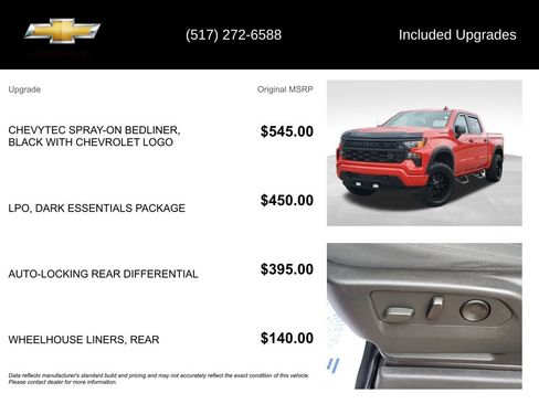 Used 2022 Chevrolet Silverado 1500 Custom w/ LPO, Dark Essentials Package AWD/4WD image 5