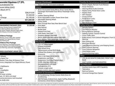 Used 2019 Chevrolet Equinox LT w/ Driver Convenience Package FWD image 2