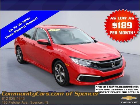 Used 2019 Honda Civic LX image 1